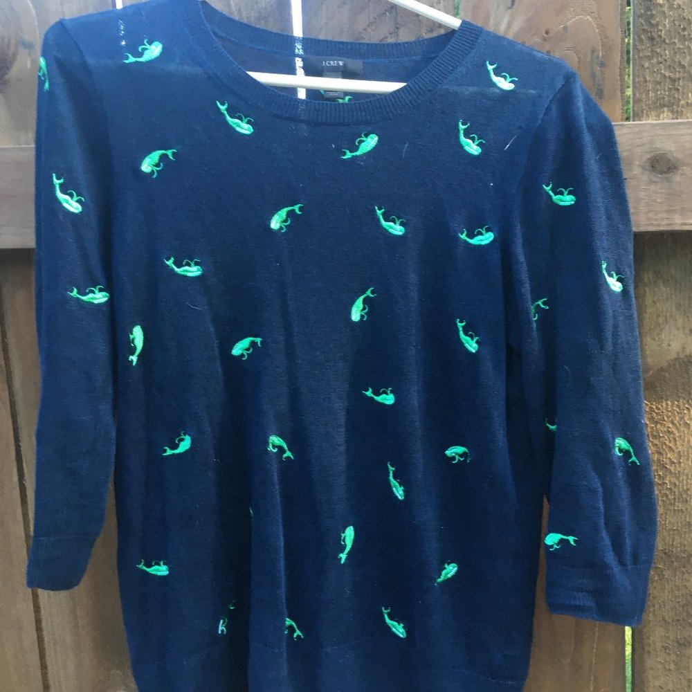 J. Crew Whale 3/4 Sleeve top